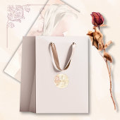 Champagne Gold Baroque Elegante Hochzeit Runder Aufkleber