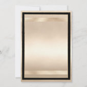 Champagne Gold Black Glamour Luxury Save the Date Einladung (Rückseite)