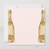 Champagne Gold & Blush Square Engagement Party (Rückseite)