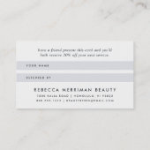 Champagne Gold Bokeh Empfehlungskarte (Rückseite)