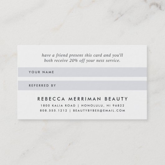 Champagne Gold Bokeh Empfehlungskarte (Rückseite)