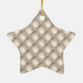 Champagne Gold Glam Sparkle Glitz Keramik Ornament (Hinten)