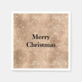 Champagne Gold Glam Sparkle Glitz Serviette (Vorderseite)