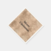 Champagne Gold Glam Sparkle Glitz Serviette (Ecke)