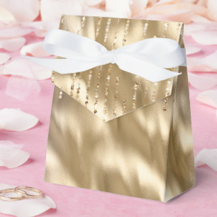 Champagne Gold Glam Sparkle Stings Wedding Geschenkschachtel