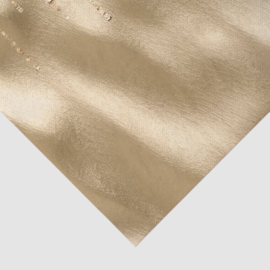 Champagne Gold Glam Sparkle Stings Wedding Seidenpapier (Detail)