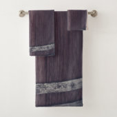 Champagne Gold Glitzer Tropfen Rustikales Glam Chi Badhandtuch Set (Insitu)