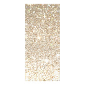 Champagne Gold Glitzer und Glamour Werbekarte (Hinten)