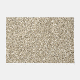 Champagne Gold Glitzy Glitzer Fußmatte