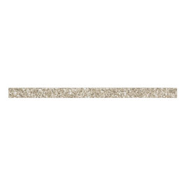 Champagne Gold Glitzy Glitzer Ripsband