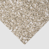 Champagne Gold Glitzy Glitzer Seidenpapier (Detail)