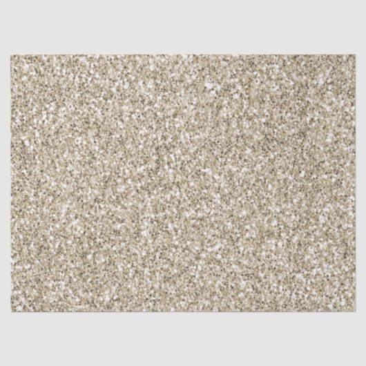 Champagne Gold Glitzy Glitzer Seidenpapier (Vorderseite)