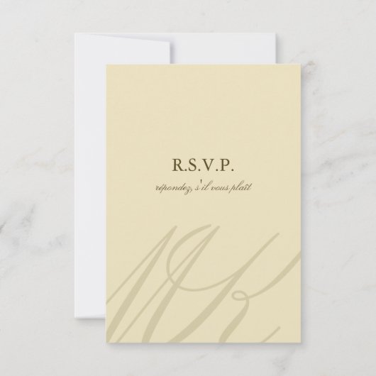 Champagne Gold Infinity Hand Clasp Wedding RSVP Ca (Rückseite)