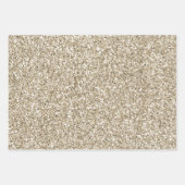 Champagne Gold Leopard Print Geschenkpapier Set (Vorderseite 2)