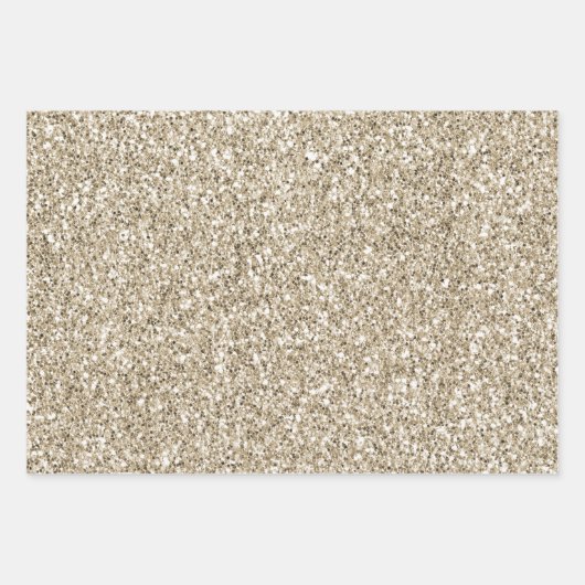 Champagne Gold Leopard Print Geschenkpapier Set (Vorderseite 2)