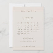 Champagne Gold Moderner Chic Kalender Save the Dat Date (Vorderseite)