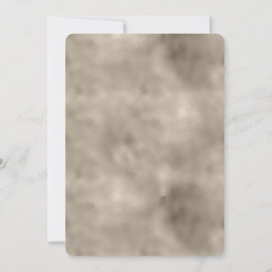 Champagne Gold Pink White Glitzy Glitzer Einladung (Rückseite)