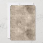 Champagne Gold Pink White Glitzy Glitzer Einladung (Rückseite)