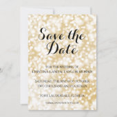 Champagne Gold Save the Date (Vorderseite)