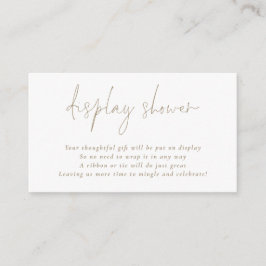 Champagne Gold Script Display Brautparty Begleitkarte