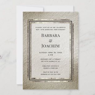 Champagne Gold Shimmering Party Einladung