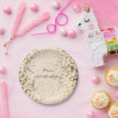 Champagne Gold Sparkling Glam Party Teller (Party)