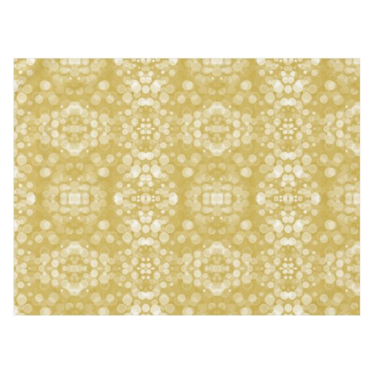 CHAMPAGNE-GOLD UND WEISSE BLASEN TISCHDECKE (Vorderseite (Horizontal))