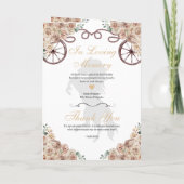 Champagne Gold Western Charro Quinceñera Programm (Rückseite)
