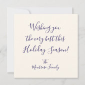 Champagne Grapes Feiertagskarte (Rückseite)