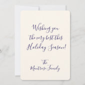 Champagne Grapes Feiertagskarte (Rückseite)