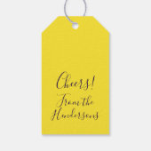 Champagne Grapes Geschenkanhänger (Rückseite)