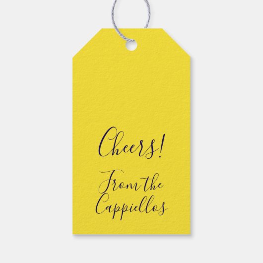 Champagne Grapes  Geschenkanhänger (Rückseite)