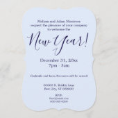 Champagne Grapes New Year's Eve Invitation Einladung (Rückseite)