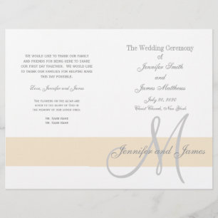 Champagne Gray Wedding   Monogramm
