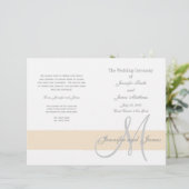 Champagne Gray Wedding | Monogramm (Stehend Vorderseite)