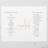 Champagne Gray Wedding | Monogramm (Rückseite)
