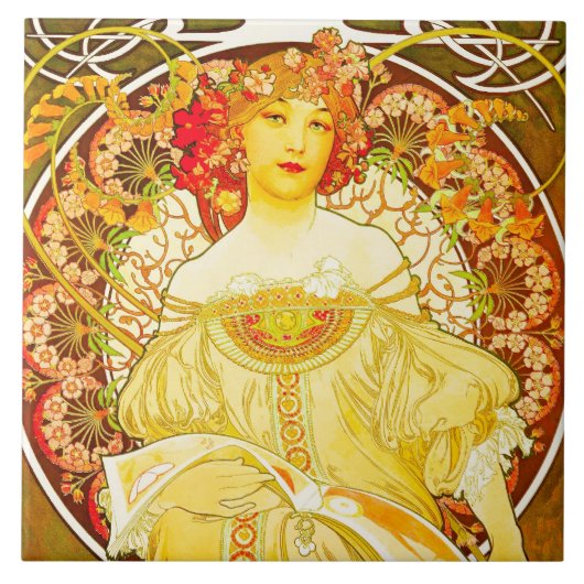 Champagne - große Keramik-Fliese Fliese (Vorderseite)