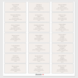 Champagne Guest Address Labels