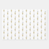 Champagne Hearts Geschenkpapier Set (Vorderseite 2)
