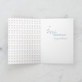 Champagne Hearts Verlobung Glückwünsche Karte (Innenseite)