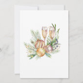 Champagne Holiday Party Einladung (Rückseite)