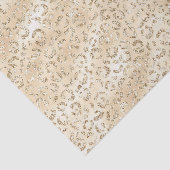 Champagne Imitate Glitzer Leopard Print Seidenpapier (Ausschnitt)