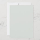 Champagne Ivory Blush Pink Blumengrün Hochzeit Save The Date (Rückseite)