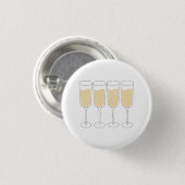Champagne-Knopf Button (Vorne & Hinten)