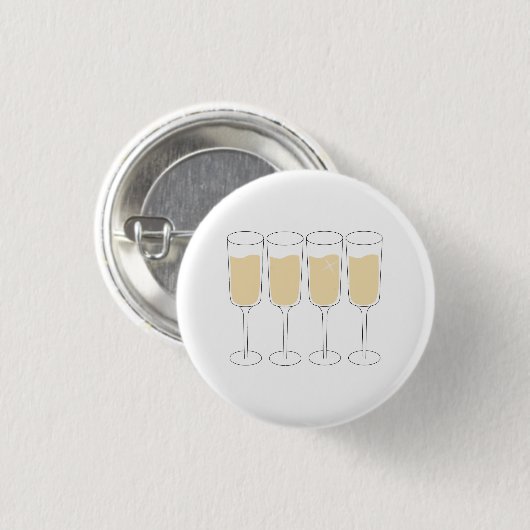Champagne-Knopf Button (Vorne & Hinten)