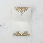 Champagne & Lace (Danke) Dankeskarte (Innenseite)