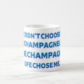Champagne-Leben-Zitat-Tasse Kaffeetasse (Mittel)