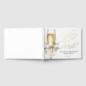 Champagne Let's Toast Winter Engagement Gästebuch (Voll)