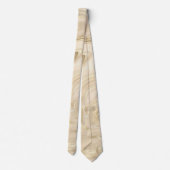 Champagne Light Brown Elegante Abstrakt Swirl Krawatte (Rückseite)