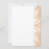 Champagne Light Brown Elegante Abstrakt Swirl Save The Date (Vorderseite)